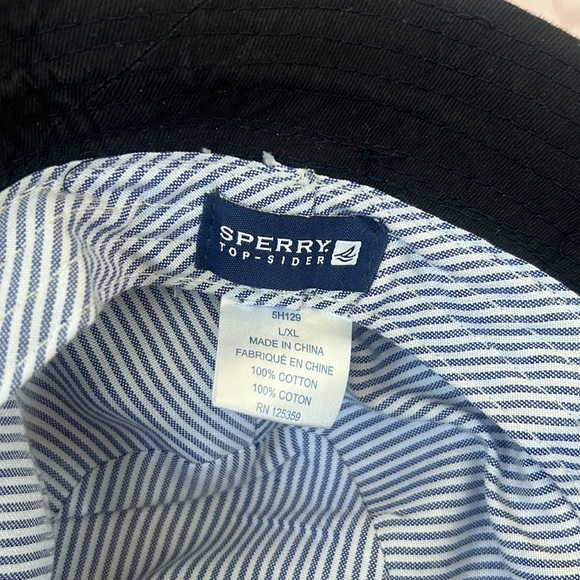 Sperry top sider navy blue buckle hat size XL - Picture 3 of 4